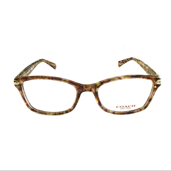 🆕 2pc Set Brown COACH Confetti 51mm Frames + Black Leather Case NWT - Picture 2 of 16